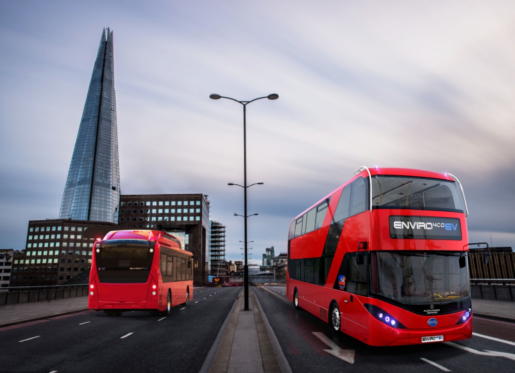 double decker electric bus london