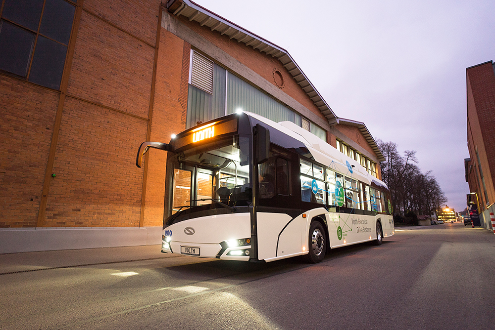 voith drive system electric bus solaris urbino electric