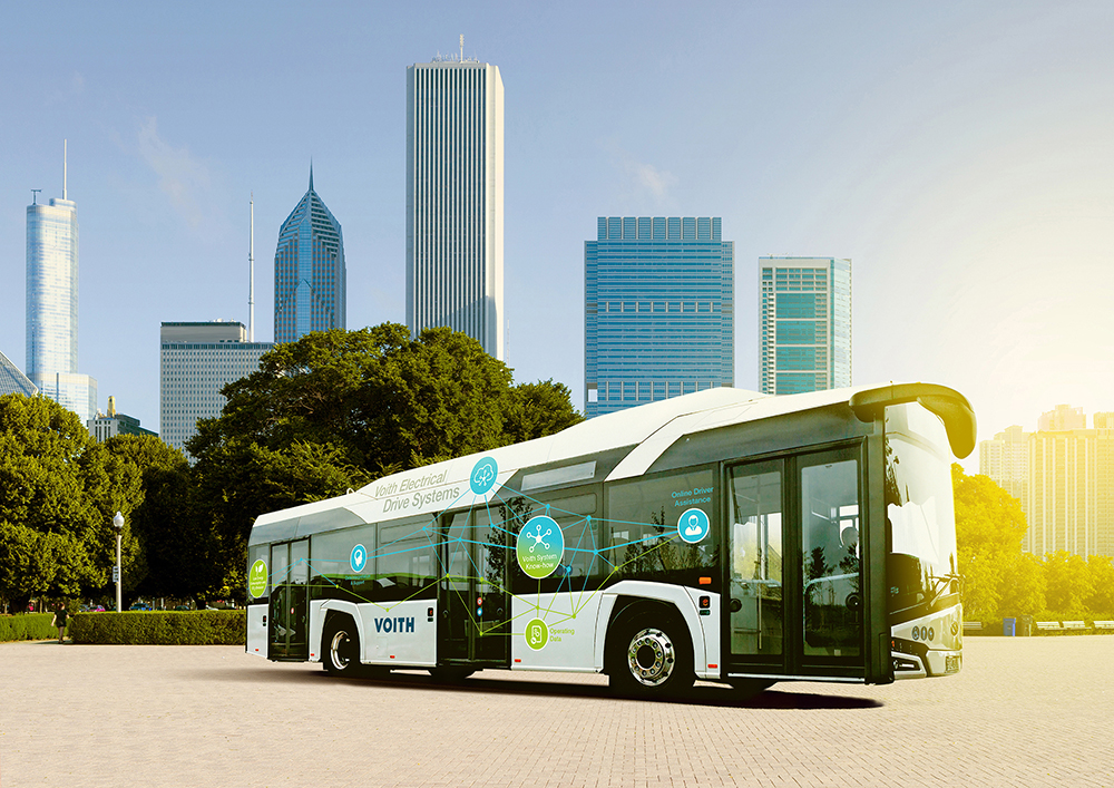 voith drive system electric bus solaris urbino electric