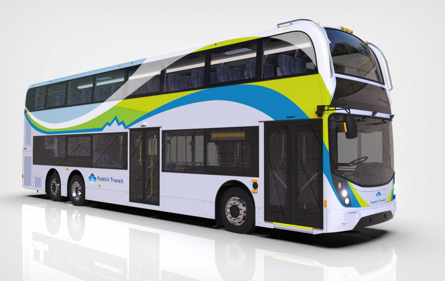 Foothill Transit and its first double decker electric buses. By