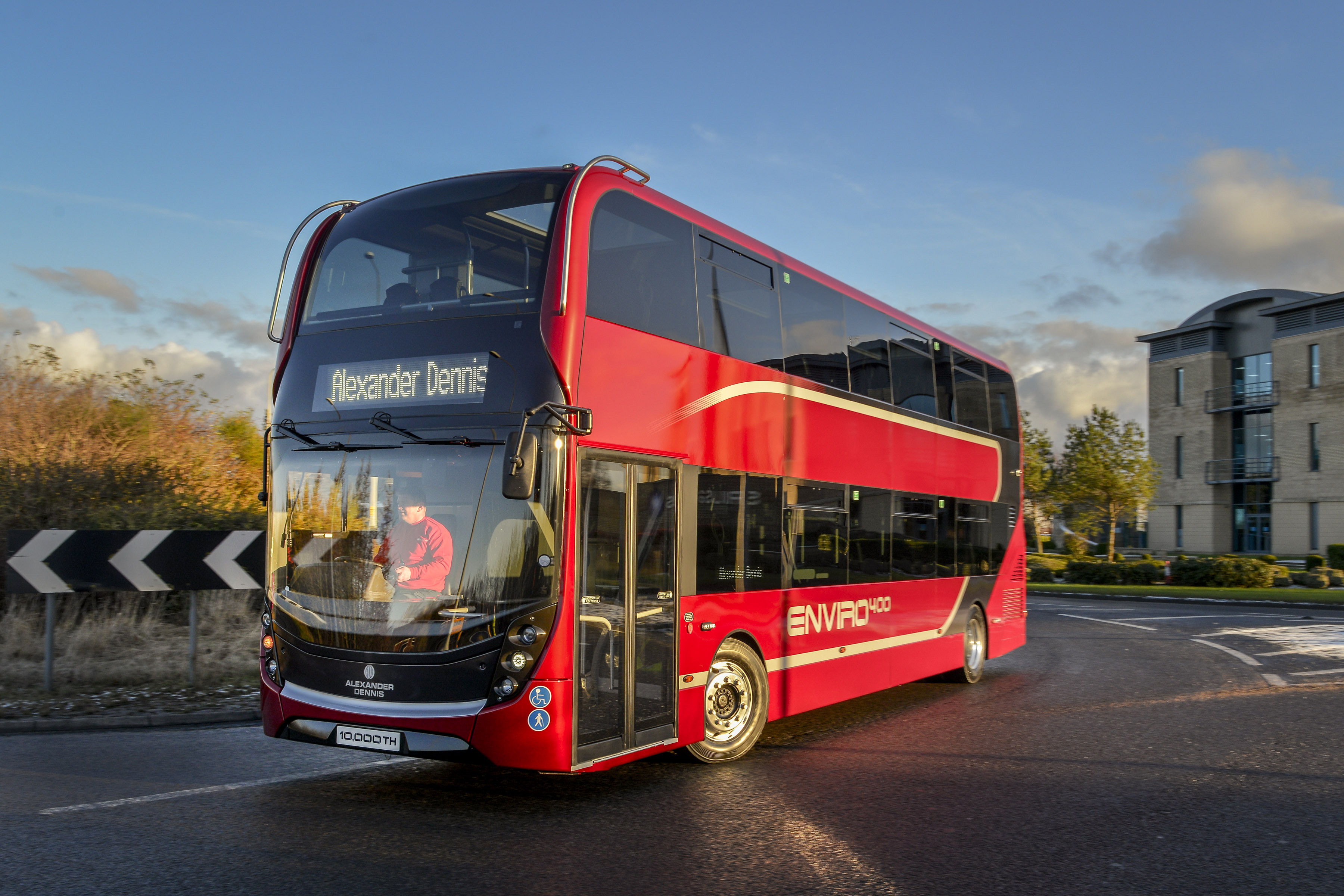 double decker electric bus stagecoach alexander dennis byd