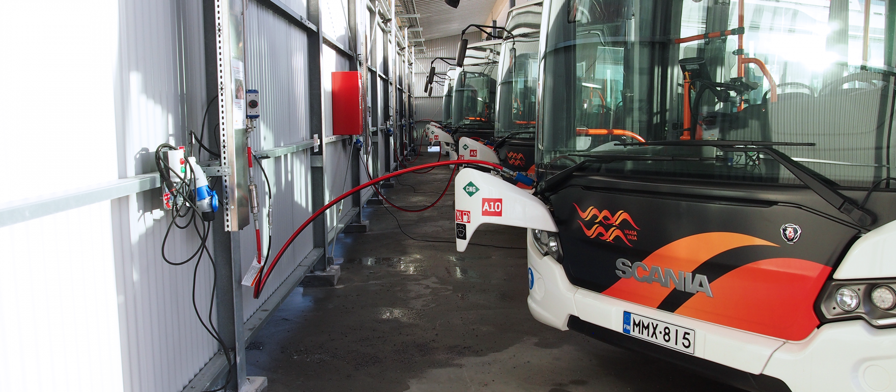 scania biogas bus