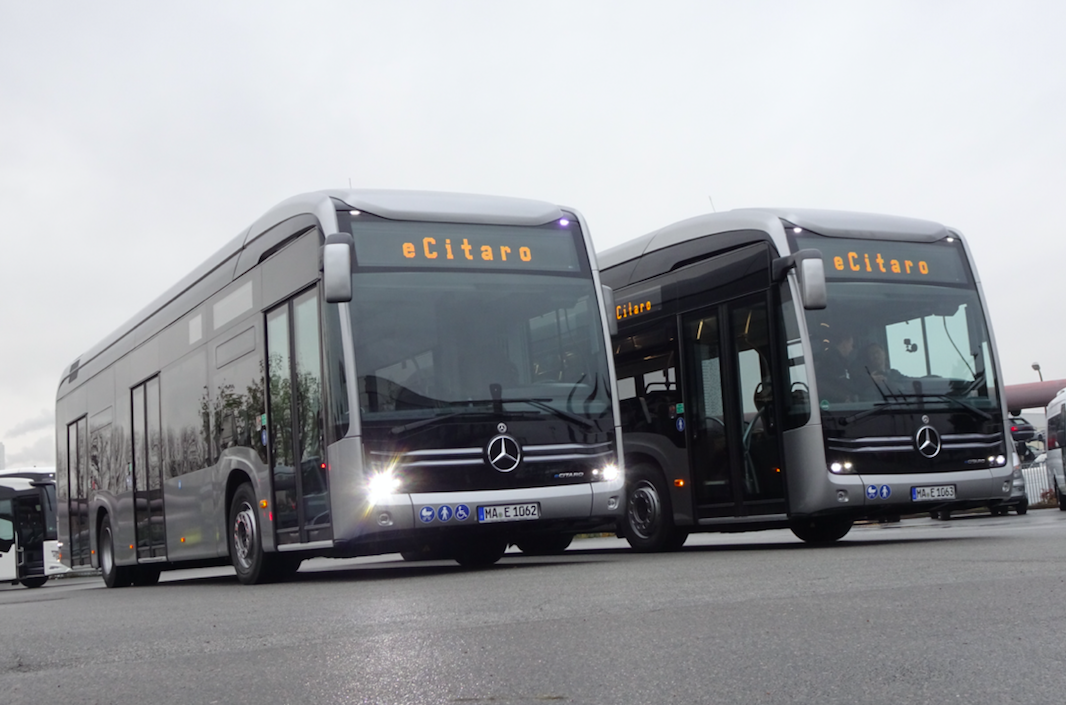 mercedes ecitaro electric bus
