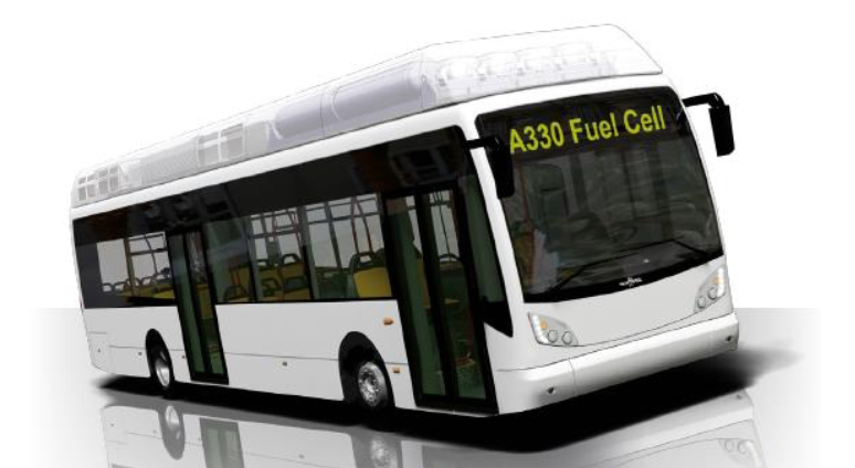 van hool fuel cell hydrogen bus