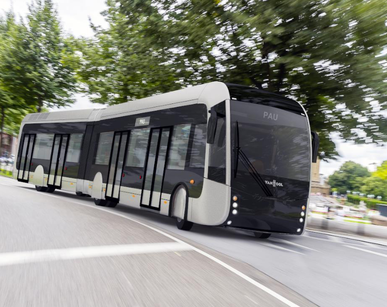 van hool fuel cell bus pau brt