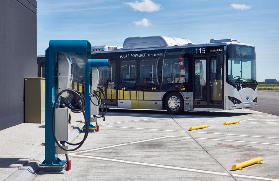 electric bus brussels airport