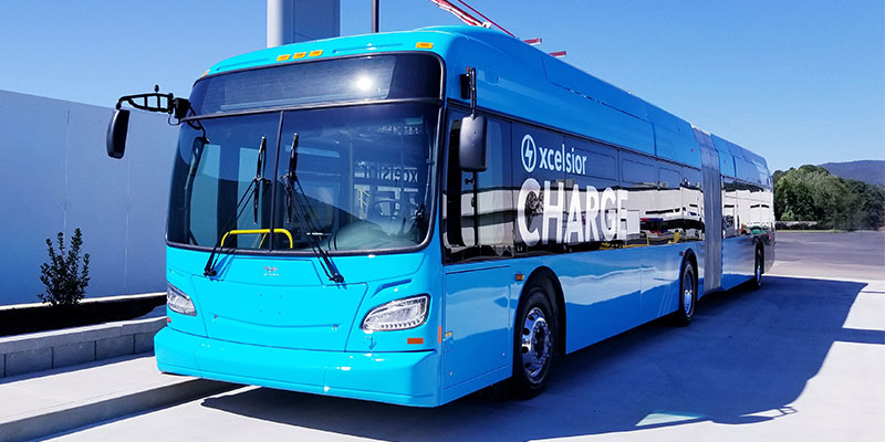 New York electric bus