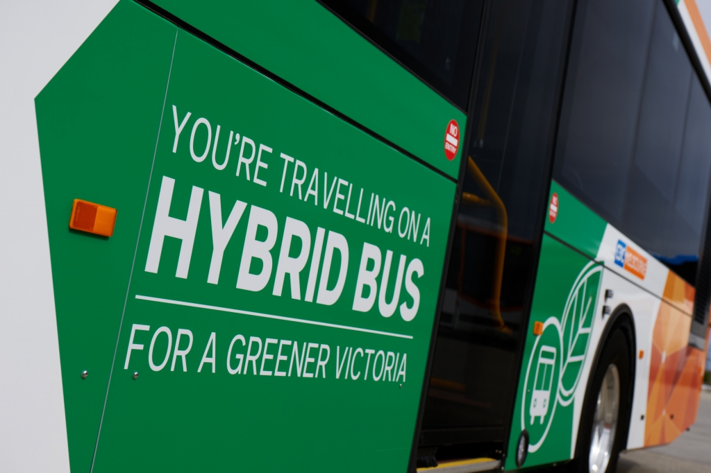 victoria melbourne hybrid bus