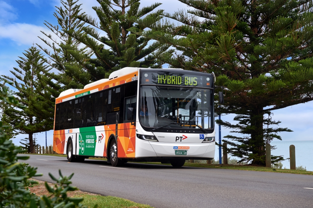victoria melbourne hybrid bus