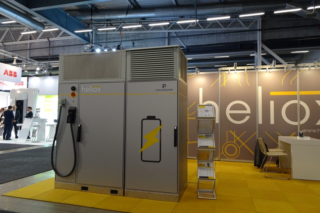 heliox invertedpower charging station electric bus