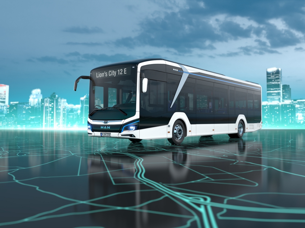 man electric bus