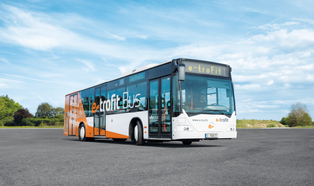 etroFit turns ICE into electric buses. With ZF powertrain Sustainable Bus