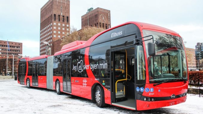 byd pure electric bus oslo