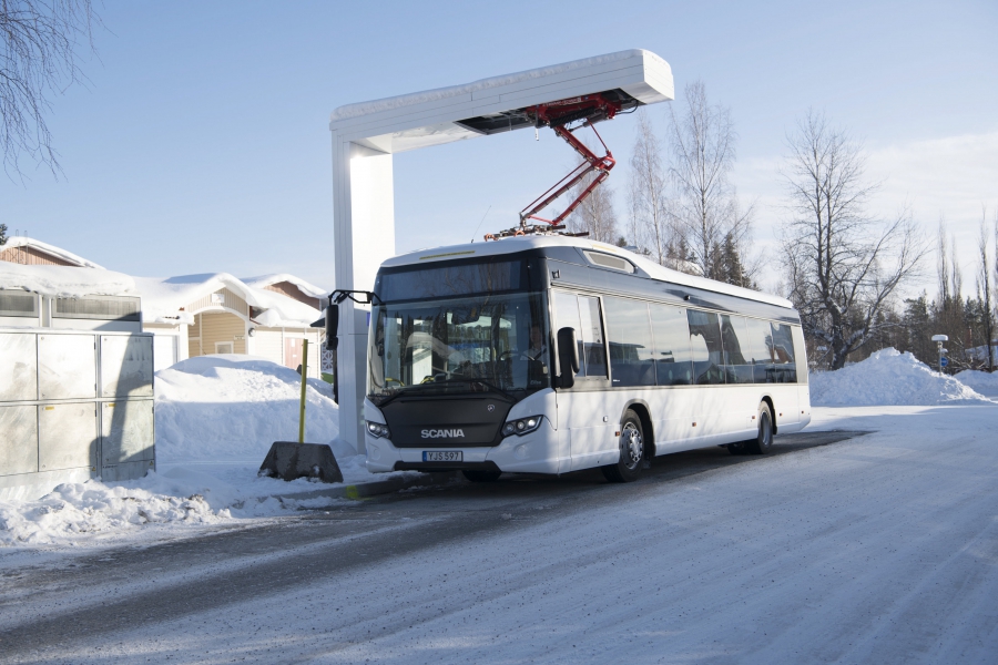 climate electric bus range