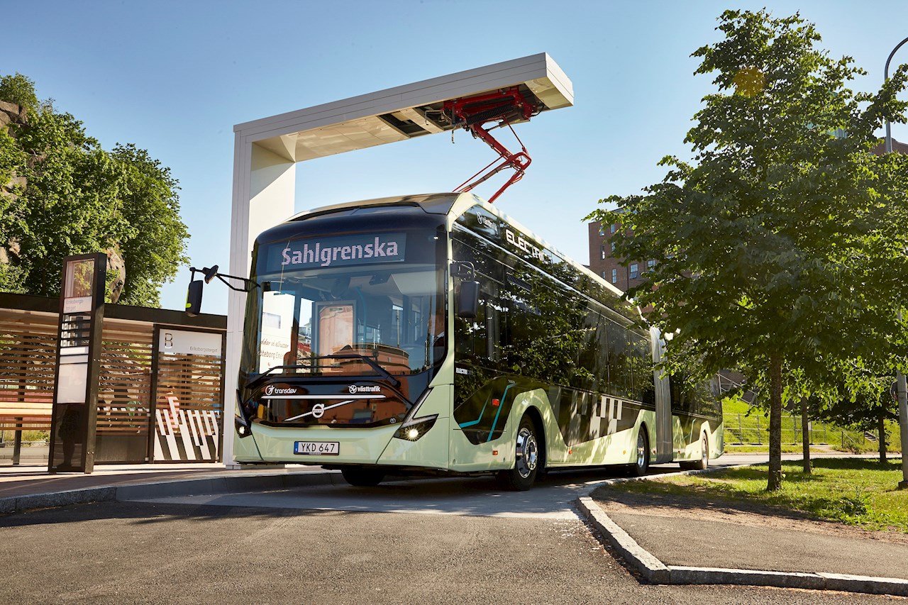 21 ABB pantograph chargers for the Volvo e-bus fleet in Gothenburg