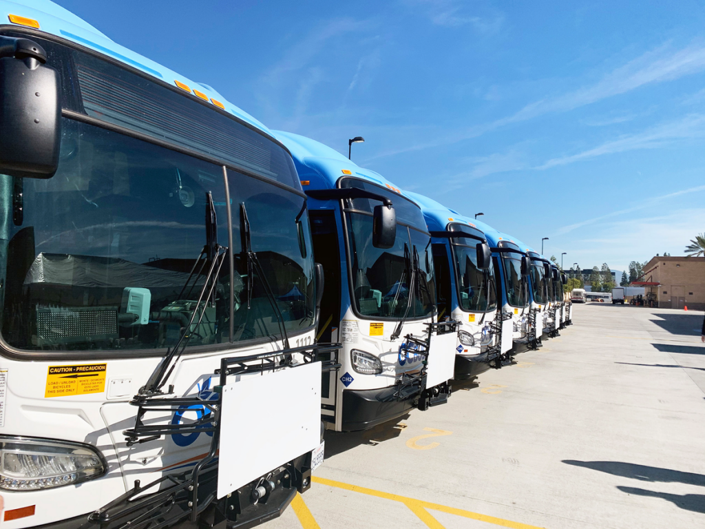 hydrogen bus fleet california