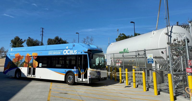 hydrogen bus fleet california