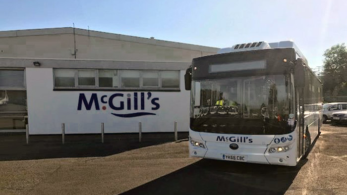 mcgill yutong electric bus