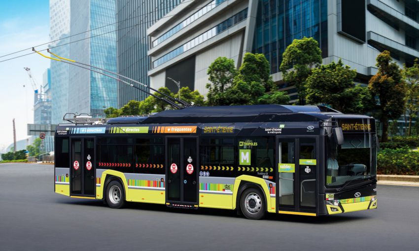 solaris skoda trolleybus saint-etienne