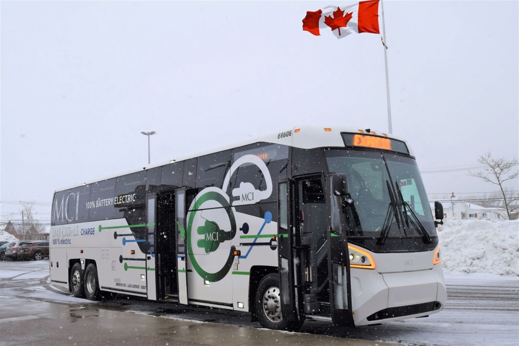 Coach Atlantic Maritime Bus test electric coach