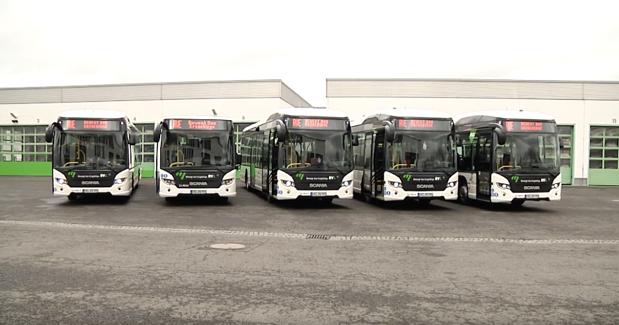 scania hybrid buses rve