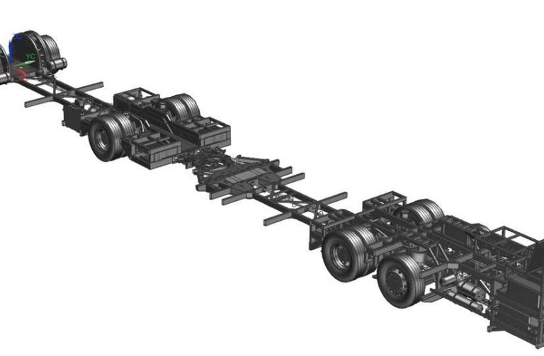 Here it comes the first 22meter electric bus chassis produced by BYD
