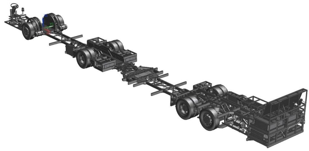 byd D11B electric bus chassis