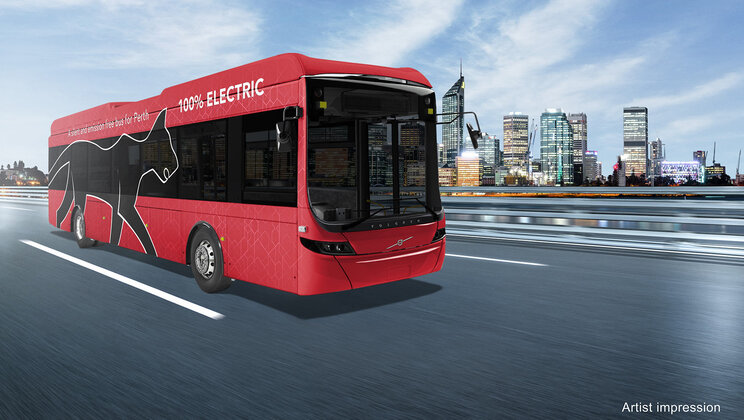 volvo electric buses perth bus