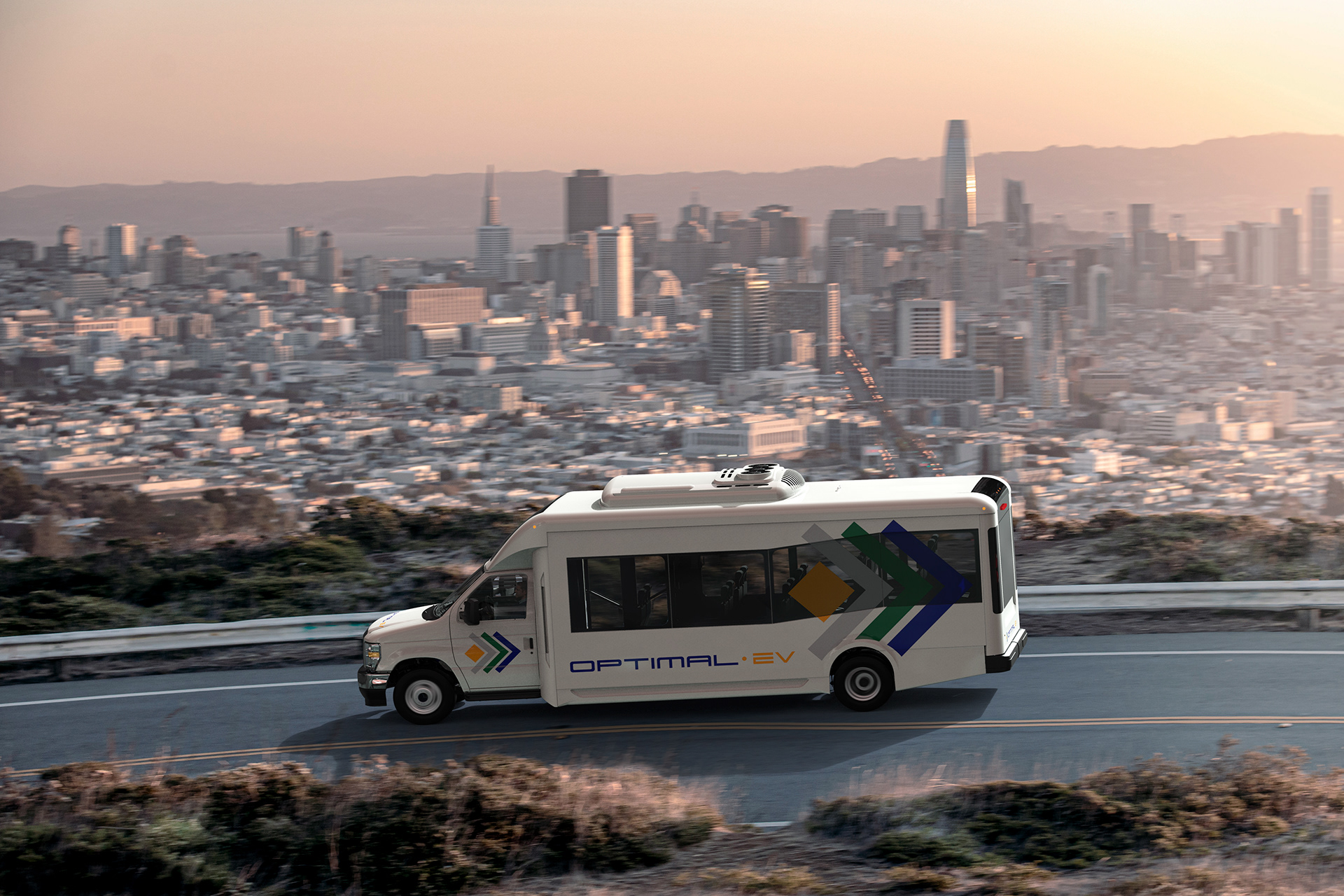 optimal ev electric shuttle bus