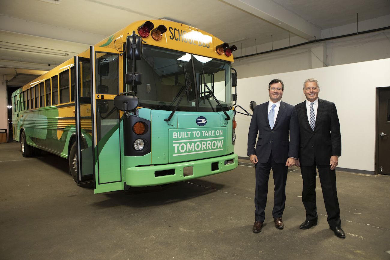 blue bird electric school buses