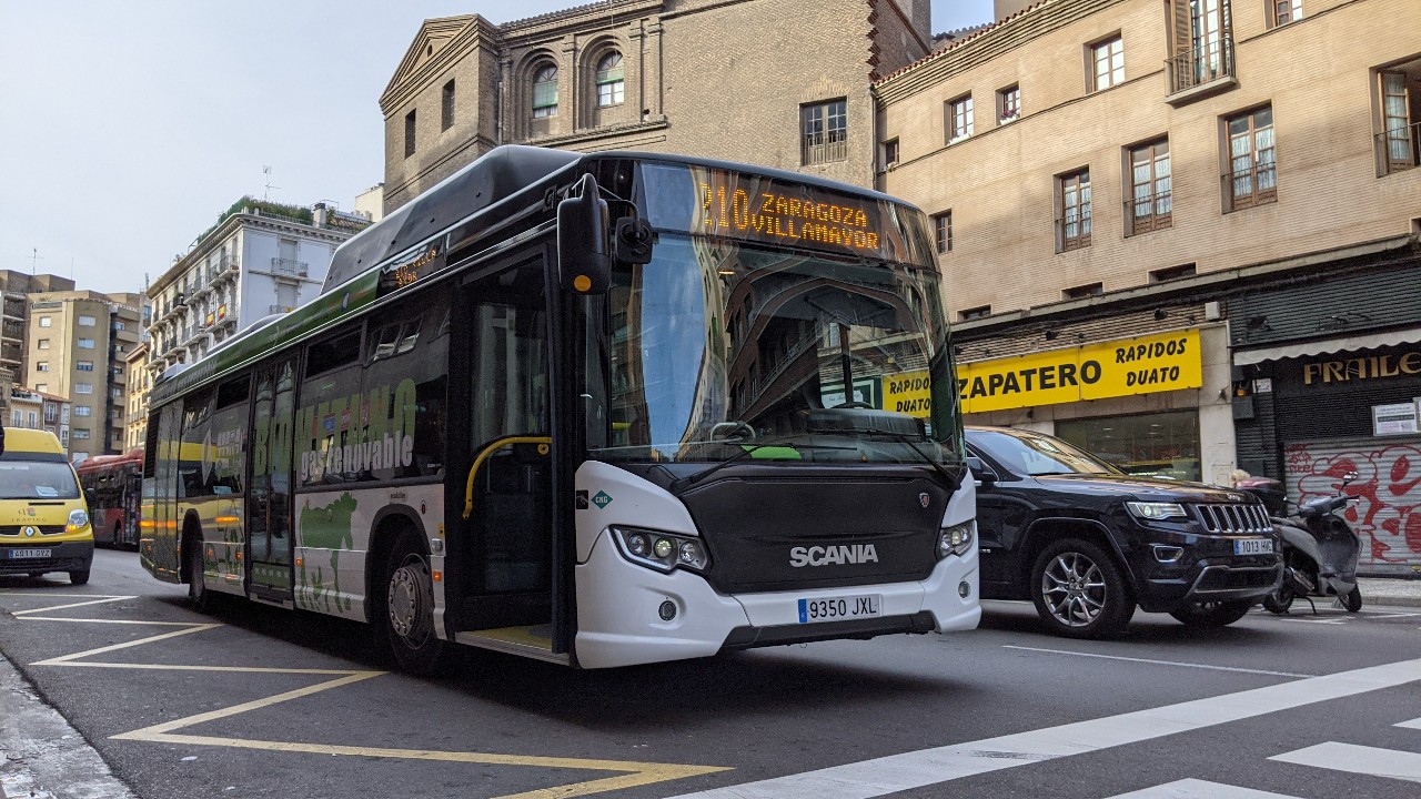 scania biomethane bus zaragoza