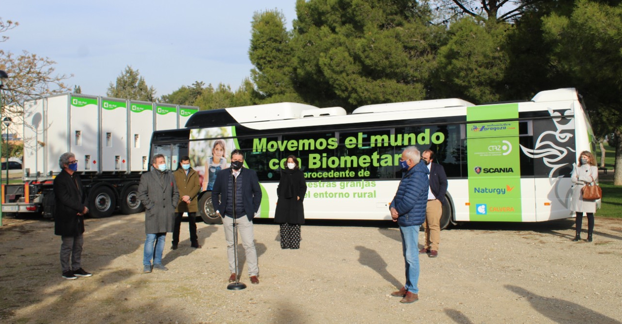 scania biomethane bus zaragoza