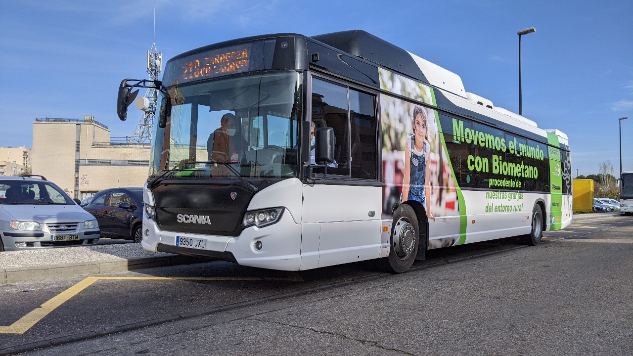 scania biomethane bus zaragoza