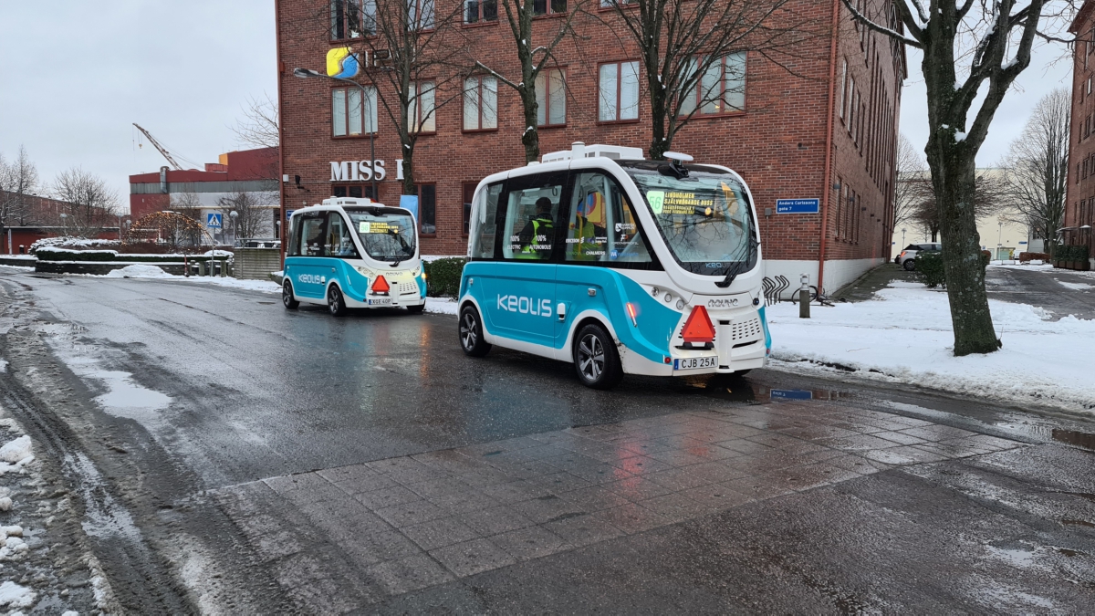 Autonomous shuttles in Gothenburg