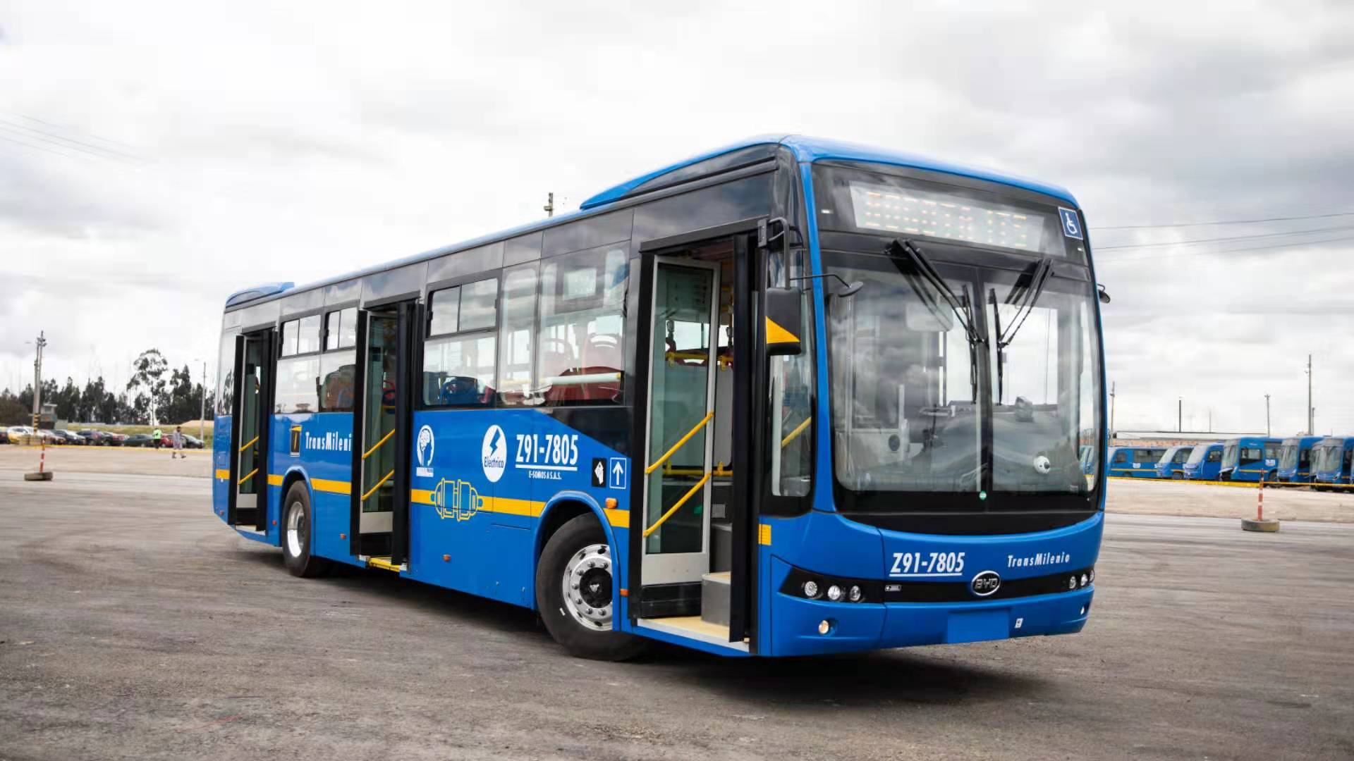 Another Batch Of 406 E Buses For Bogota Colombia Again With Byd S Logo