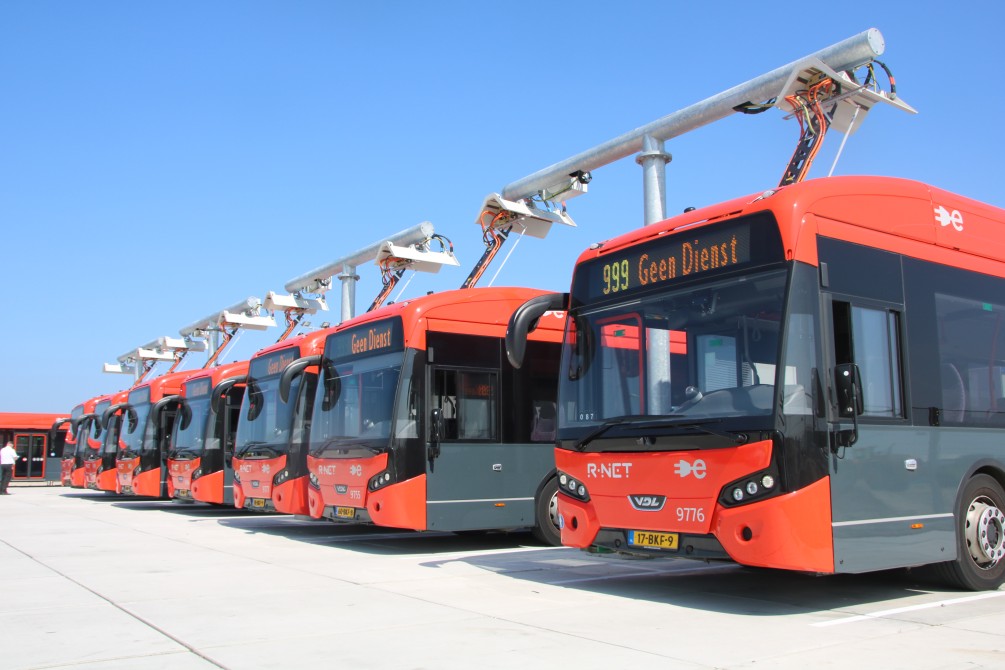 In Denmark, Luxembourg and Netherlands over 2/3 of bus registrations are ZE