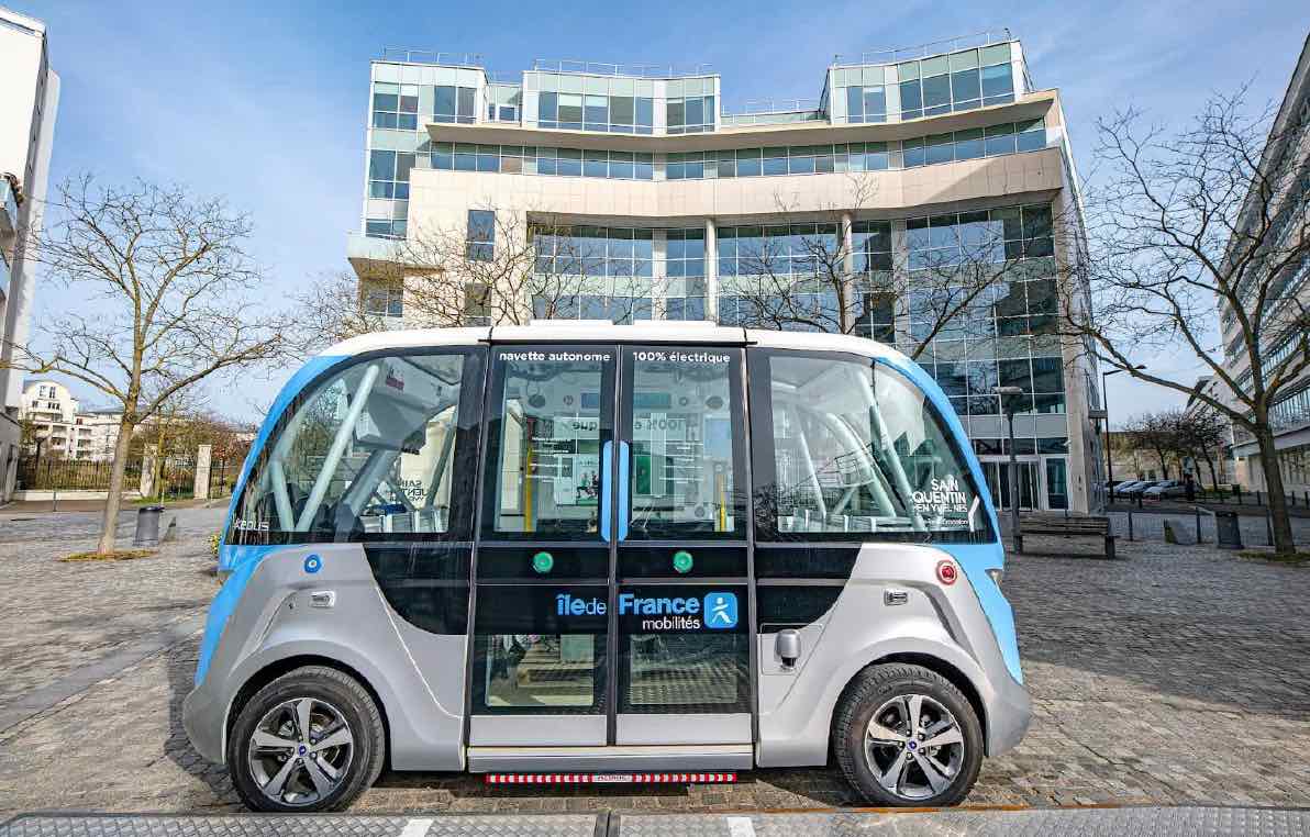 autonomous bus line in Île-de-France