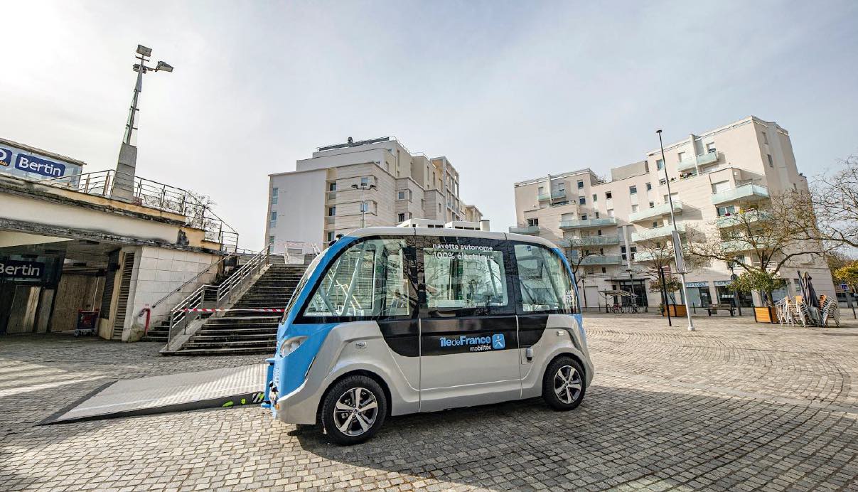 autonomous bus line in Île-de-France