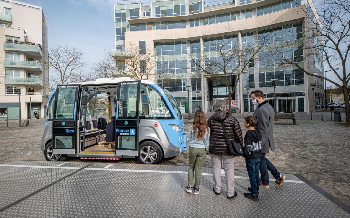 autonomous bus line in Île-de-France