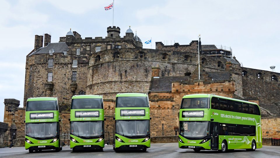 Edinburgh, an electric bus fleet funded by SP Energy Networks