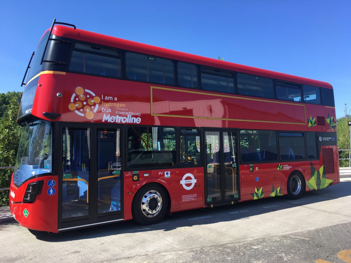 Double decker fuel cell bus fleet launched in London Sustainable Bus