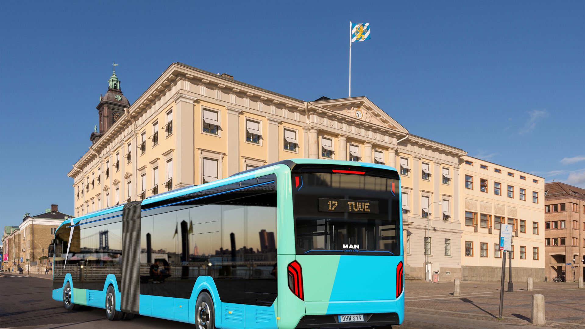 man lion's city electric bus sweden