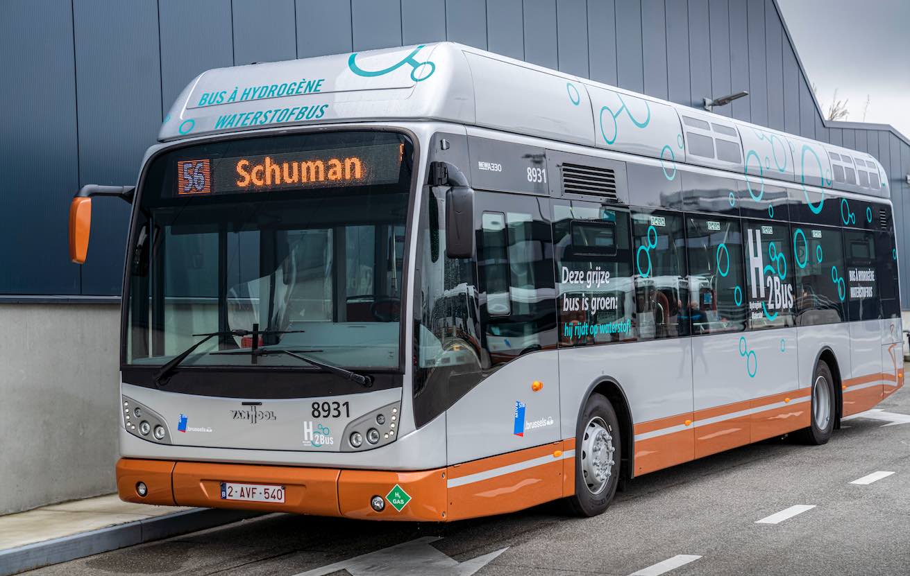 Van Hool fuel cell buses launched on Brussels roads with Worthington cylindres