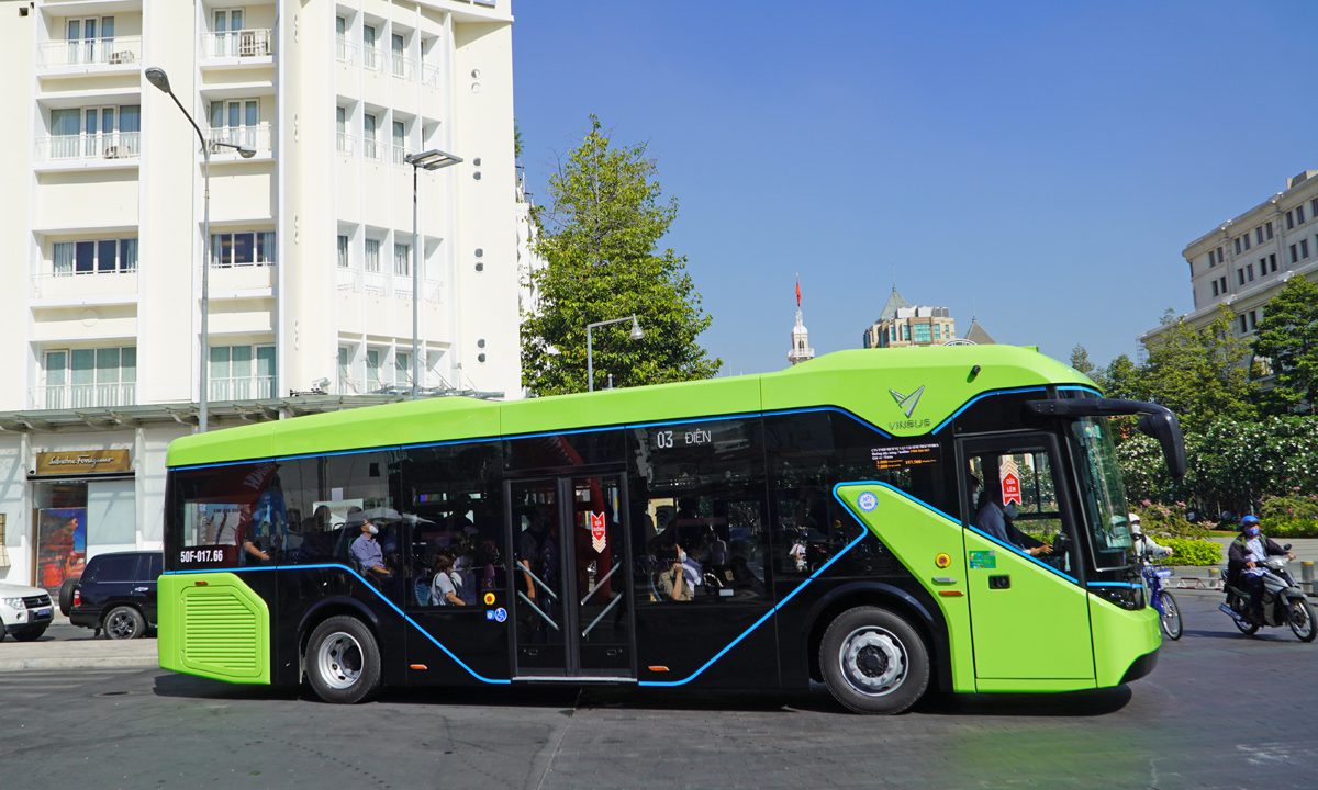 Vietnam, first e-bus service launched in the city of Ho Chi Minh City
