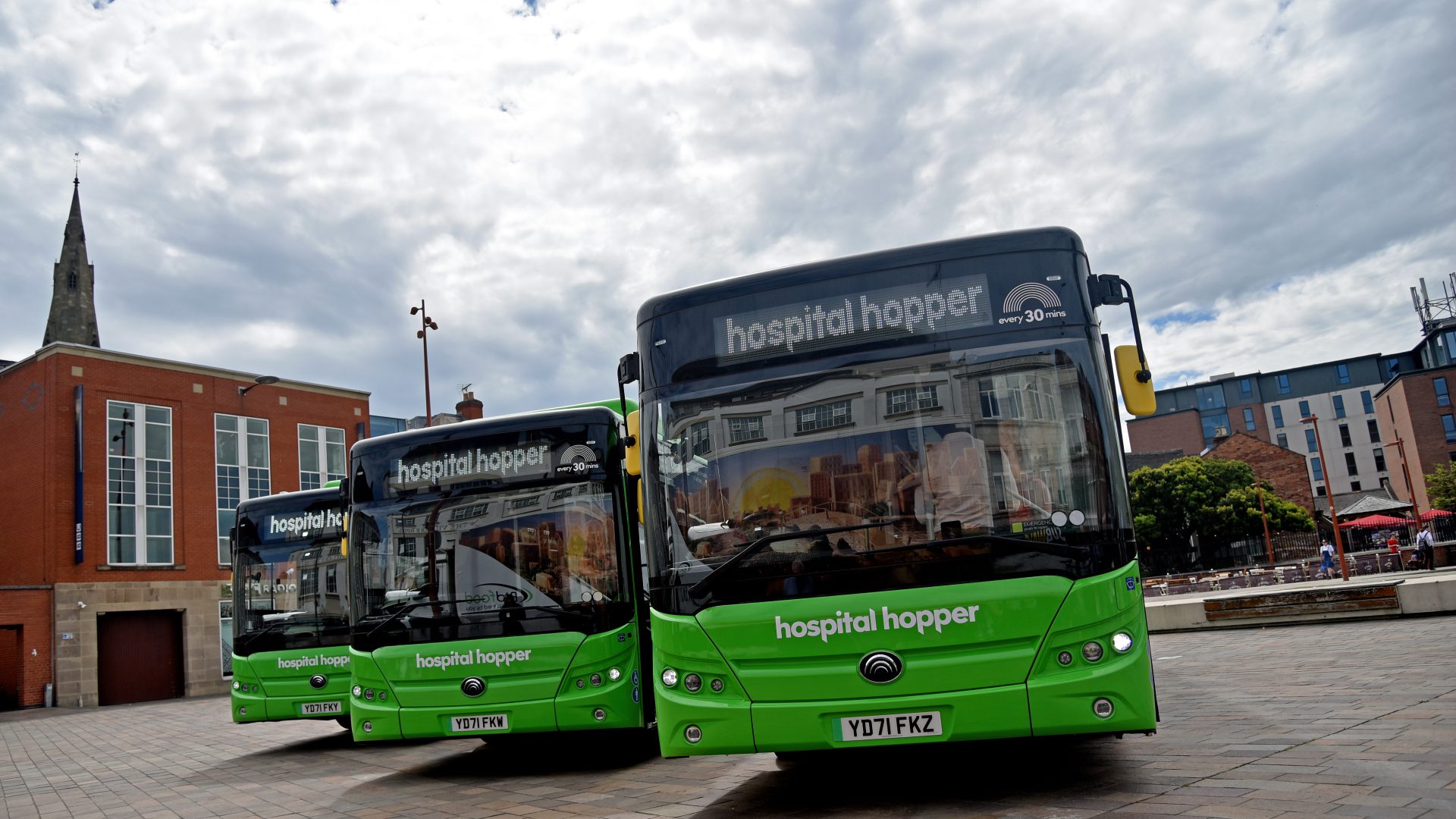 Pelican provides Yutong zero emission buses for Leicester Hospital