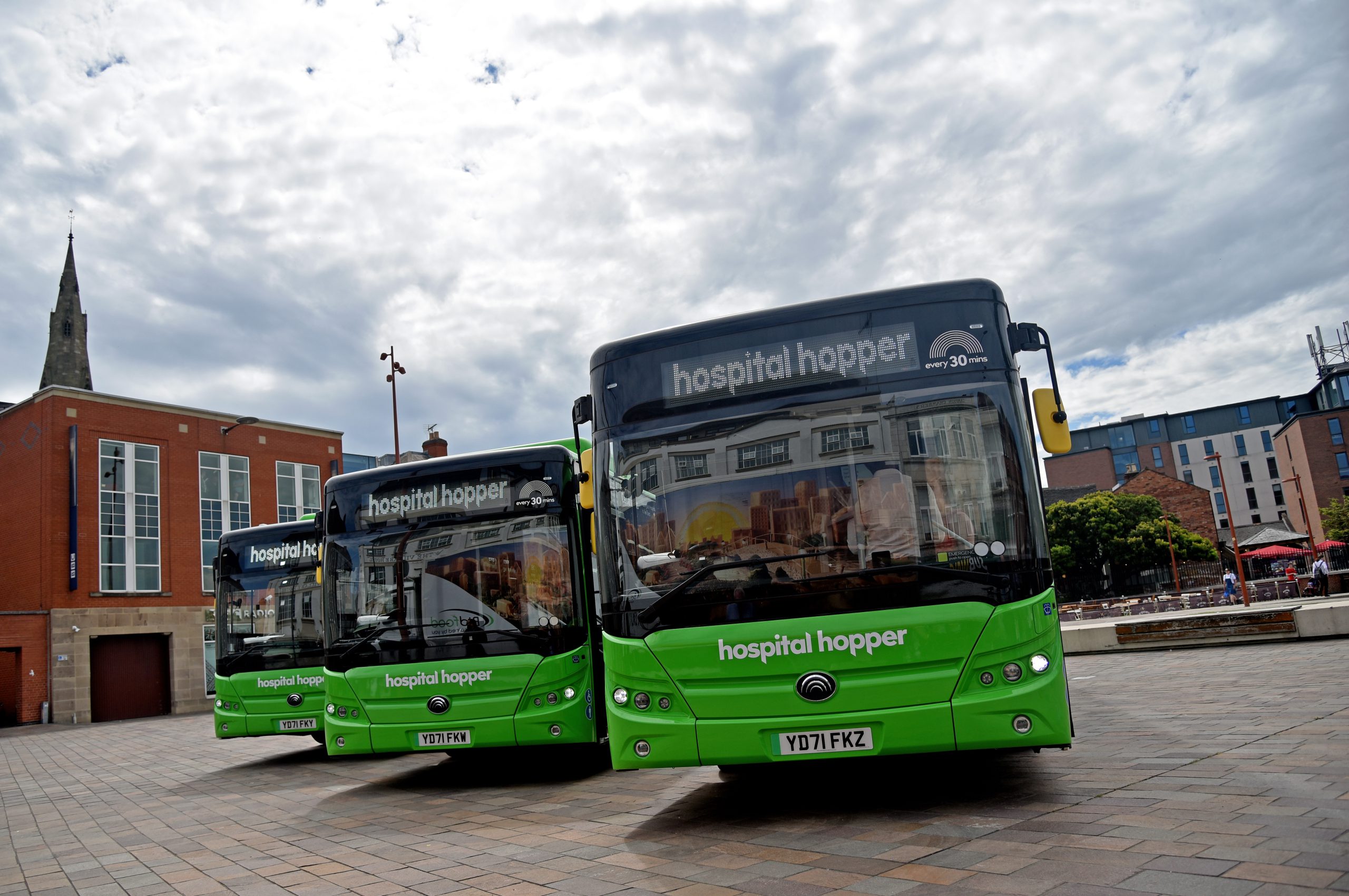 Pelican provides Yutong zero emission buses for Leicester Hospital Hopper Service Sustainable Bus