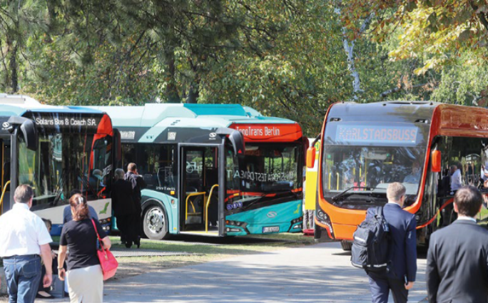 InnoTrans 2022. 95 per cent of the area booked, at least 12 buses on the  Bus Display track (Solaris, Van Hool and Ebusco attending)