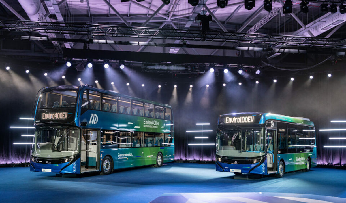 Next generation e-bus range by Alexander Dennis: Enviro100EV and 400EV  unveiled