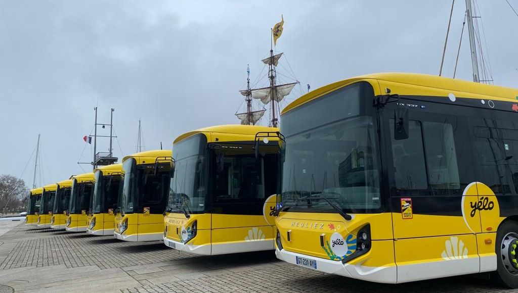 France, La Rochelle presents a fleet of 11 Heuliez Bus electric buses