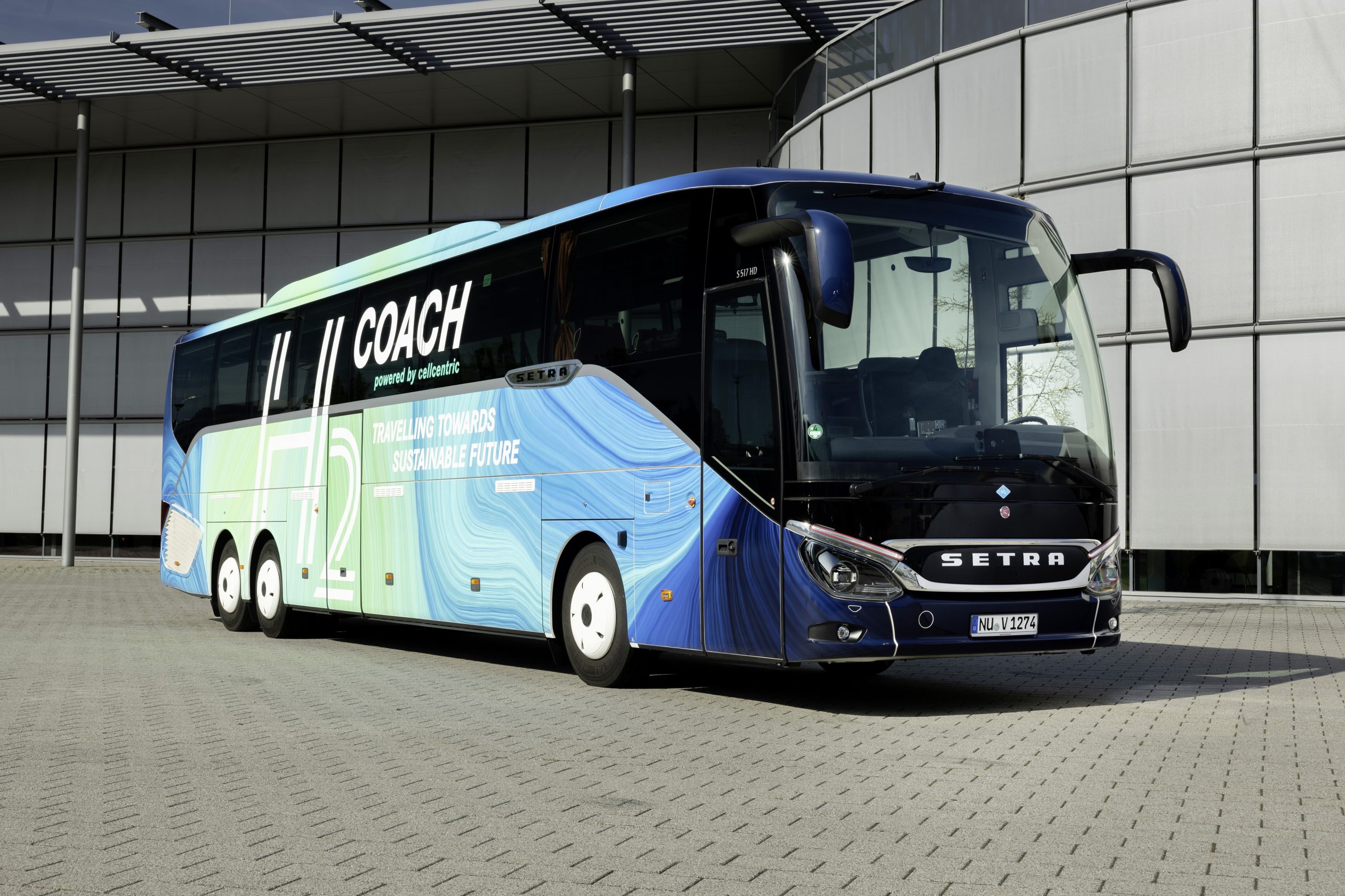 Hydrogen coaches? Setra begins testing of a technology carrier with cellcentric fuel cell module - Sustainable Bus